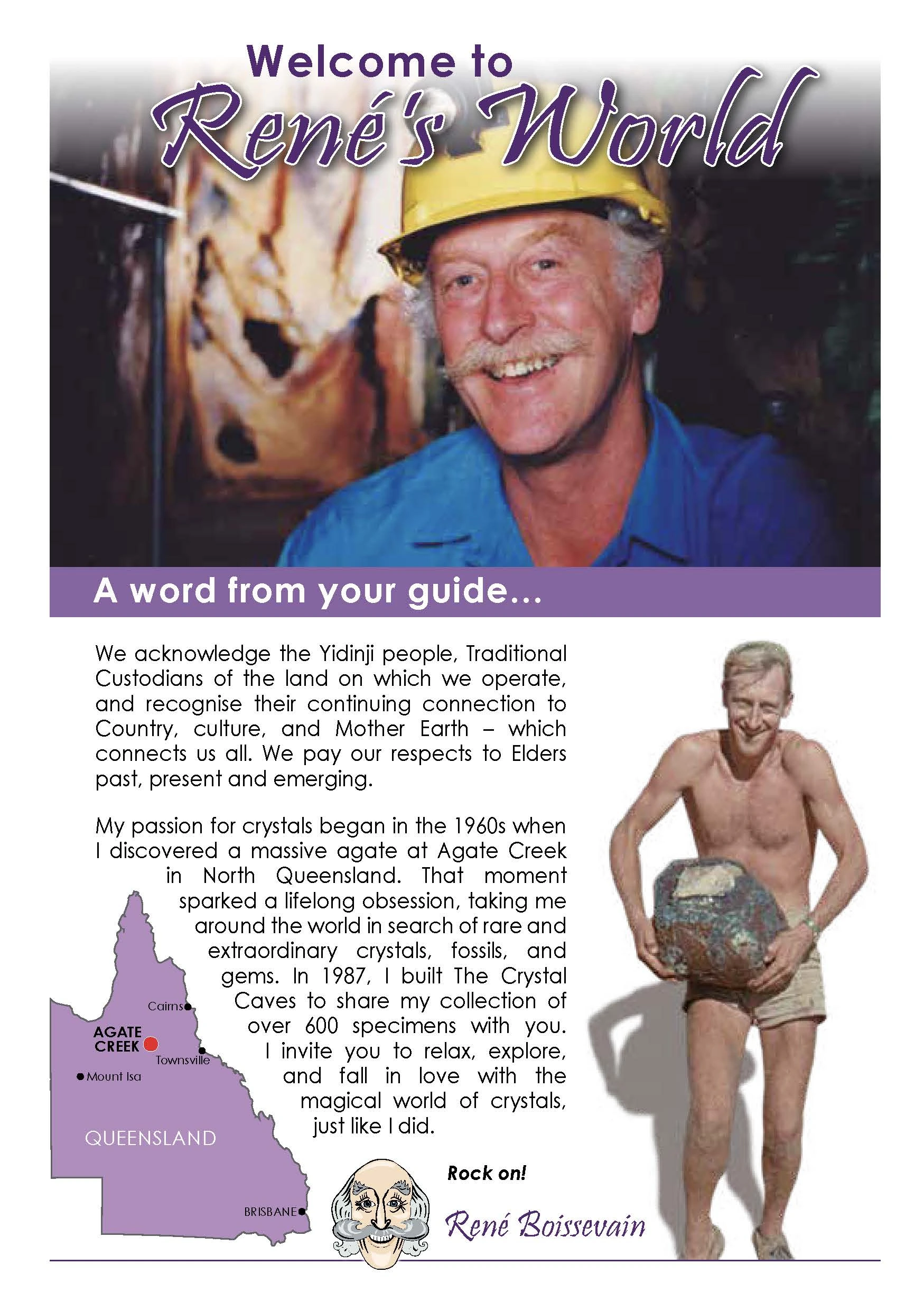 Crystal Caves Guidebook cover