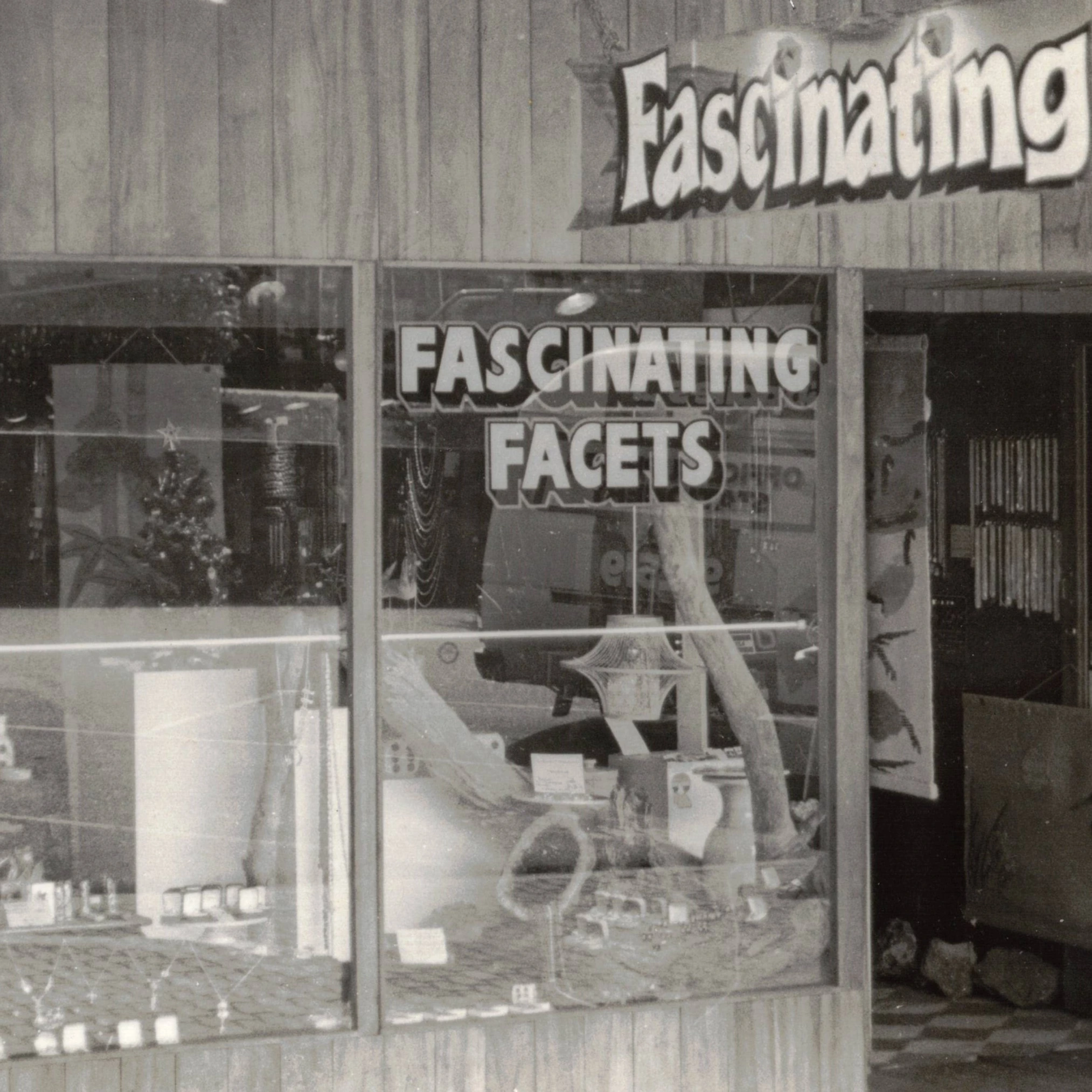 The original Fascinating Facets gift shop front in 1983