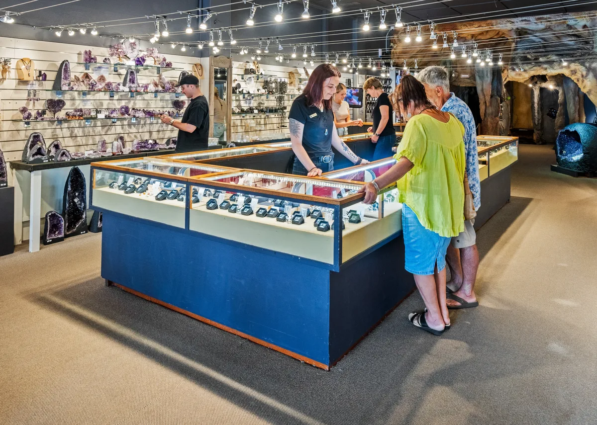 Inside the Fascinating Facets gift shop