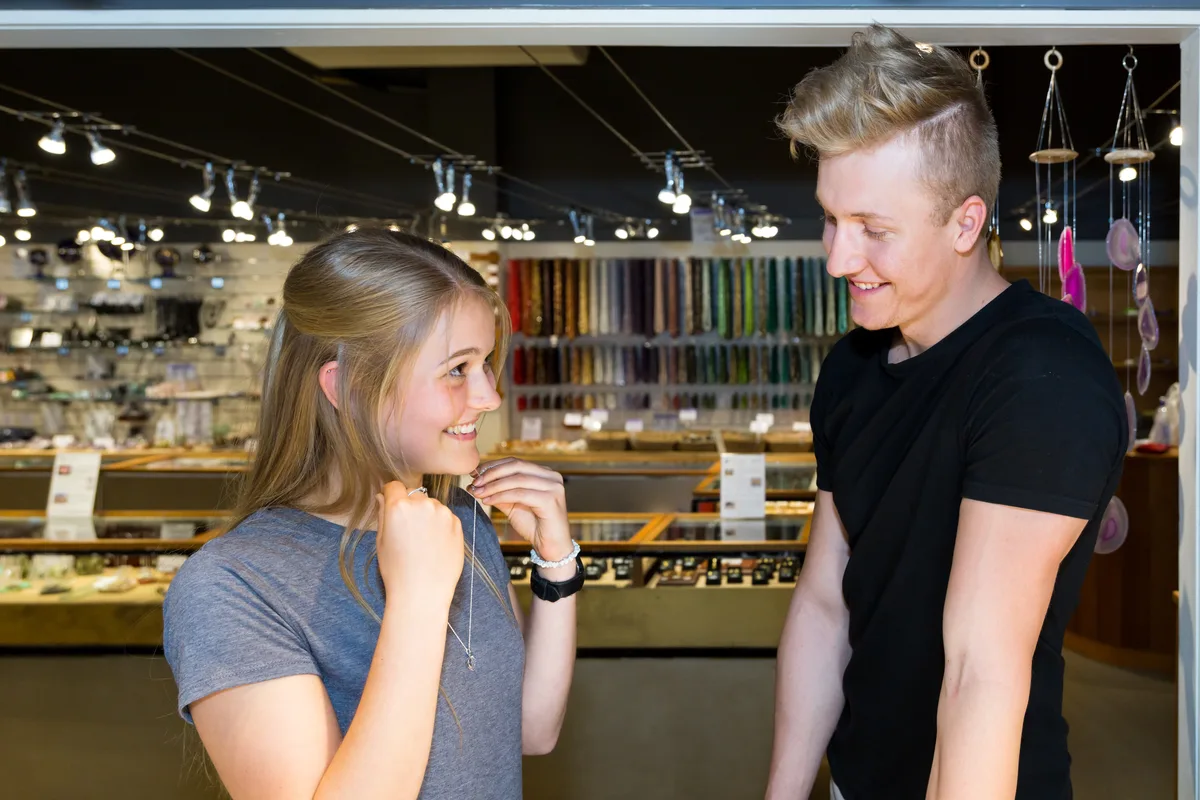 Inside the Fascinating Facets gift shop